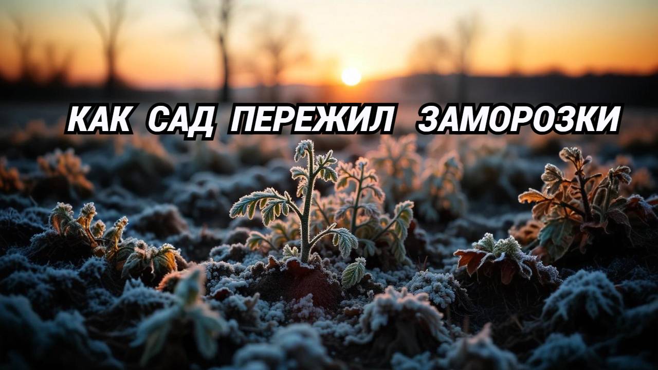 Как сад пережил заморозки. Есть потери