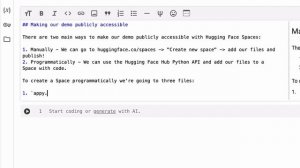 34. Making Our Demo Publicly Accessible - Part 1 Introduction to Hugging Face Spaces and Creating a
