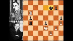 Последняя, 25-я партия Але́хин - Боголюбов, матч за звание чемпиона мира по шахматам 1929.