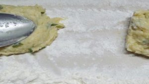 Галушки с куриным фаршем