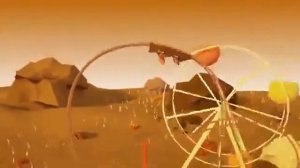 Жёлтая летнния заставка карусель лето 2017, аттракцион.