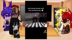 // Реакция Аниматроников из фнаф 1 на тт \\ 1 часть