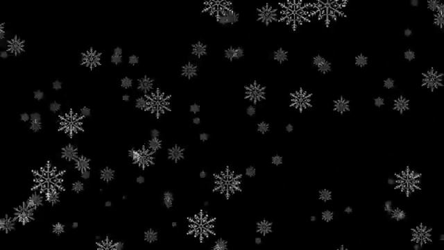 footage coarse snowflakes - футаж крупные снежинки