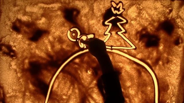 Новогодняя песочная анимация. Ваня, 6 лет смотреть онлайн