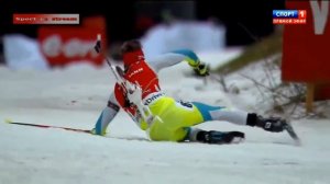 ЖЁСТКИЕ падения Биатлонистов + реакция Губерниева