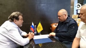Губернатор встретился с Чрезвычайным и Полномочным послом России в Узбекистане Олегом Мальгиновым