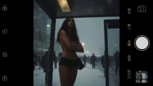 Раздетые девушки на морозе