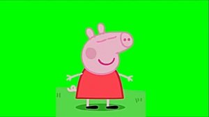 Свинка Пеппа, Peppa Pig,футаж на хромакее