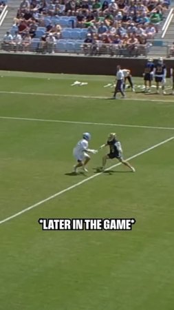 What a D1 football player looks like playing lacrosse  #shorts