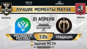 ОБЗОР / РОСРЕЕСТР МОСКВЫ - ТРАДИЦИЯ / 21.04.25 / ОХЛ МОСКВА / ДИВИЗИОН ДЕБЮТАНТ 1