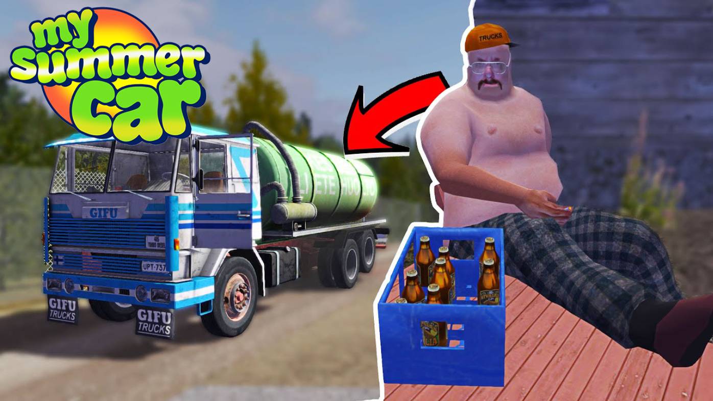 ПОЛУЧИЛ КЛЮЧИ ОТ ГОВНОВОЗКИ МОЕГО ДЯДЯ - My Summer Car смотреть онлайн