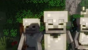 Minecraft  Анимация  король скелетов