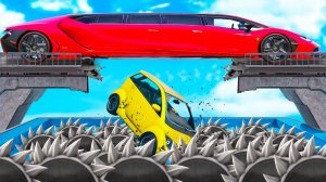 Сможет ли тачка перелететь сломанный мост в гта 5 ? - эксперимент в gta 5