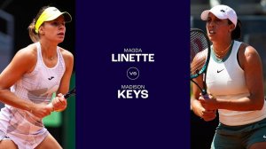 23.05.2024. Магда Линетт - Мэдисон Киз. WTA Strasbourg. Magda Linette - Madison Keys