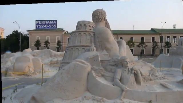 Харьков-2009, песочные скульптуры, 3D стабилизация в Syntheyes | 3d stabilization