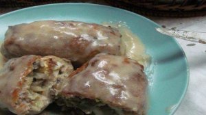 Мясные зразы с грибами