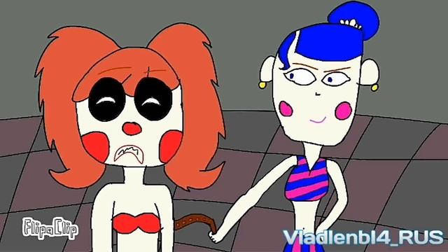 16+ (ENG SUB) [FlipaClip/FNAF 6] Прикольная история о Сломанной Бейби