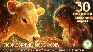 Кормление коров онлайн в день Акшая Тритья, 30.04.2025г., Планета коров