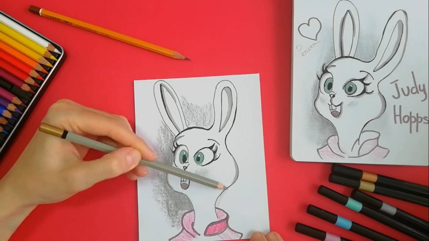 Джуди Хопс из Зверополис: как передать характер и эмоции в рисунке смотреть онлайн