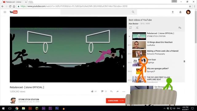 анимация против ютуба оригинал обратная съёмка⏪