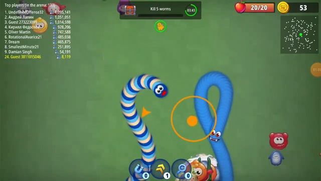You love games with tons of real fun and dynamic action? Then welcome to the Worms Zone.io