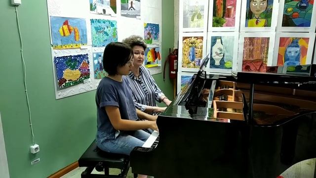ДШИ, с. Сюмси. Варвара Юшкова, в.к. В. Фортепианный ансамбль "Душевный разговор". смотреть онлайн