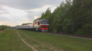 ТЭП70к-0260 (БЧ, ТЧ-15 Орша) с поездом №606 Брест -  Полоцк (БЧ)