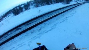 мото сани Богатырева &,,кузьма,,  катаюсь по реке