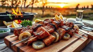 Мангал, дым и ароматный Шашлык: секреты безупречного маринада для сочной свинины