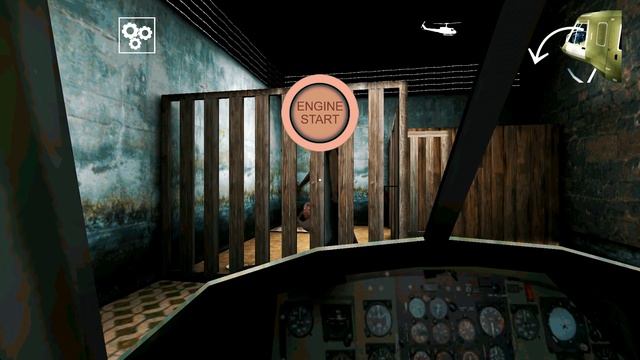 Работающий вертолёт на открытом дворике | Granny: Chapter Two смотреть онлайн