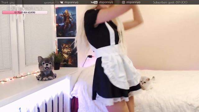 Задрала юбку на стриме! Стримерша StopAnnya смотреть онлайн