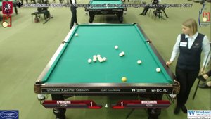 XII Международный бильярдный турнир «Кубок Кремля» Криницина - Милованова