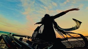 K_OXANA| EMBER | Melodic house & techno SUNSET chillout DJ mix 04.2025  LIVE @ Kourion beach