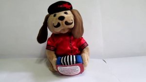 Мягкая механическая игрушка "Пес Барбос", танцует и поет песню "Никто тебя не любит так как я"