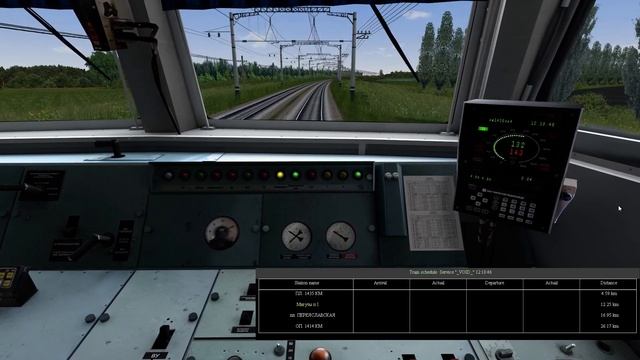 RTS ЭР9М Поездка и остановка электропоезда. (2 часть) смотреть онлайн