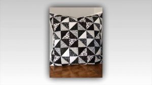 Черно белый лоскутный узор