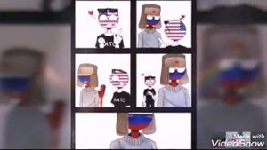Countryhumans шип Россия и Америка ( RusAme )