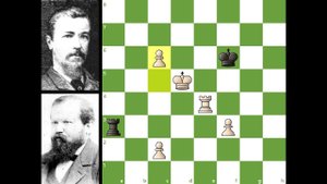 5-я партия Стейниц - Блэкберн, матч 1876 года, Лондон. (1-0)