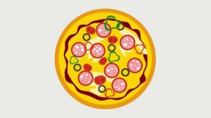Пицца  Анимация готовки на 19 секунд