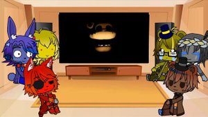 Реакция аниматроников из FNaF 1 на смешные анимации (и пару видео из тт)