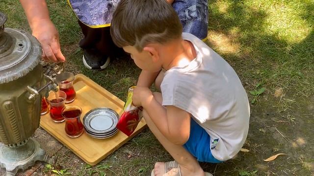 ХАЧАПУРИ по-аджарски . Сыр тает во рту !  Деревенская кухня.