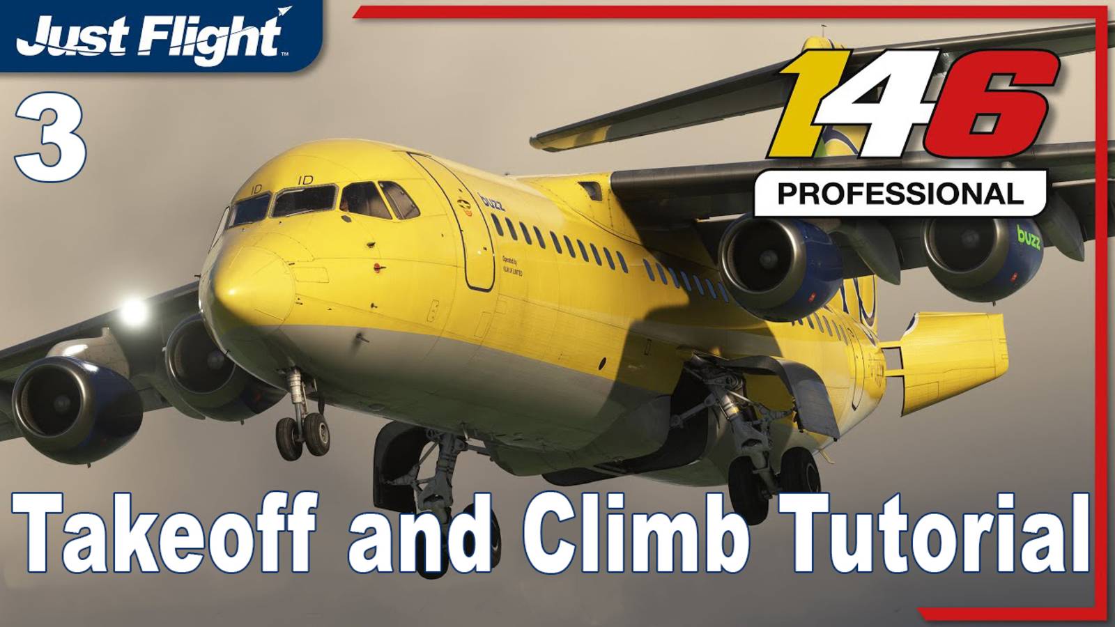 Just Flight BAe 146 Professional - Takeoff and Climb Tutorial