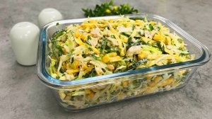 УДИВЛЯЕТ ВСЕХ кто пробует его ВПЕРВЫЕ! Салат из молодой капусты на каждый день