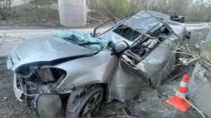 Автоледи погибла после столкновения с опорой моста под Новосибирском