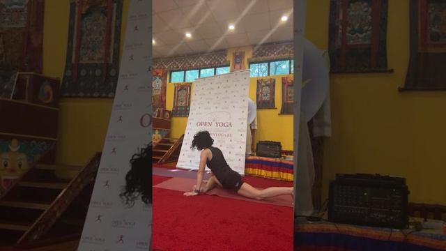 Хатха йога с семинара летенего в кунсангаре. Здоровая спина. Открытая Йога.