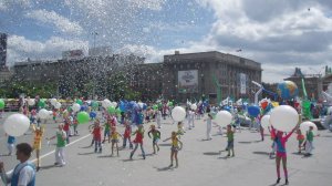 Новосибирск на Оби - место силы фантастической судьбы. 
Фото автора на День города Новосибирска