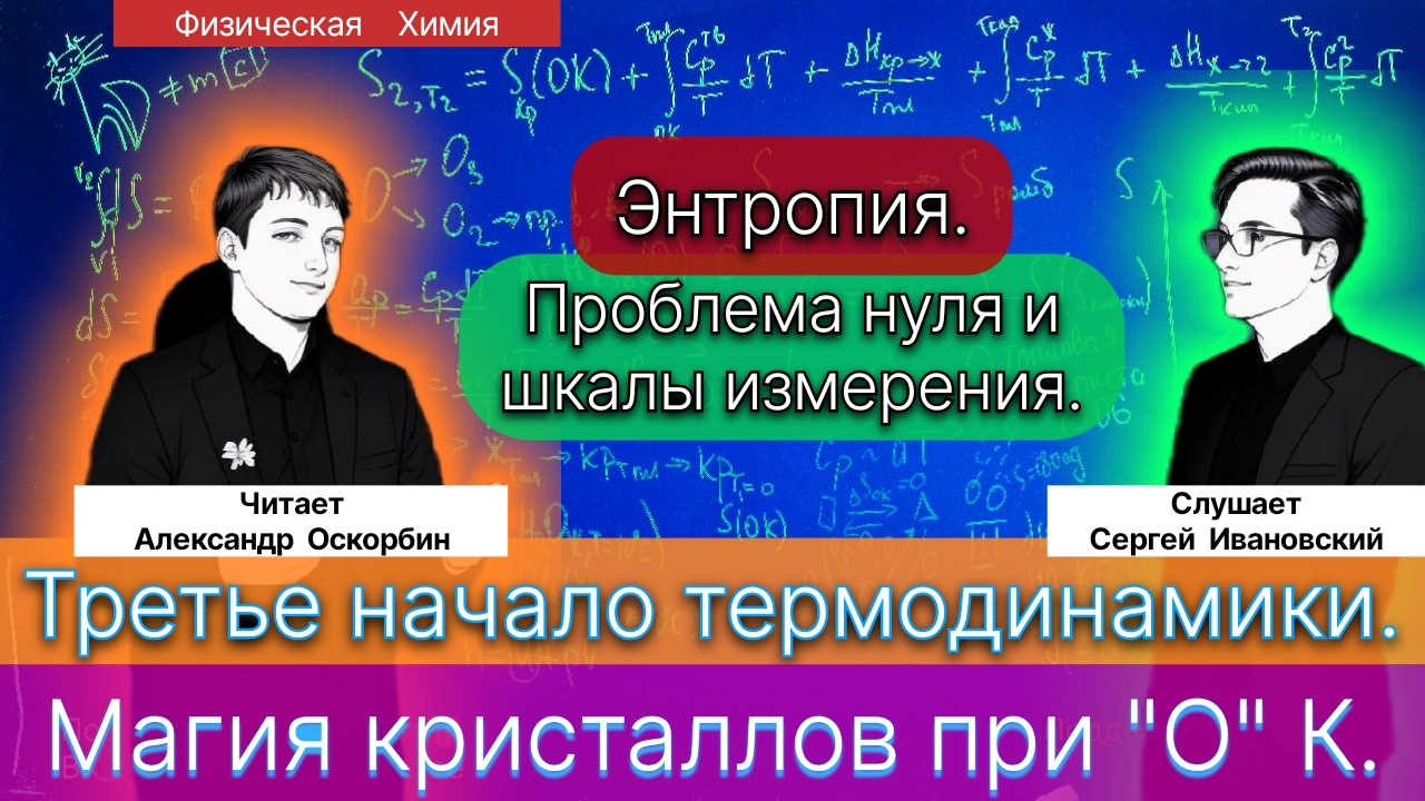 18. Оскорбин А.А.| Энтропия. Шкала. Проблема Нуля. Энтропия кристаллов. Третье начало термодинамики.