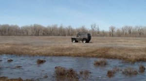 УАЗ на тракторной резине борт56