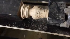 Фрезеровка балясины. 4х осевой фрезерный ЧПУ станок по дереву