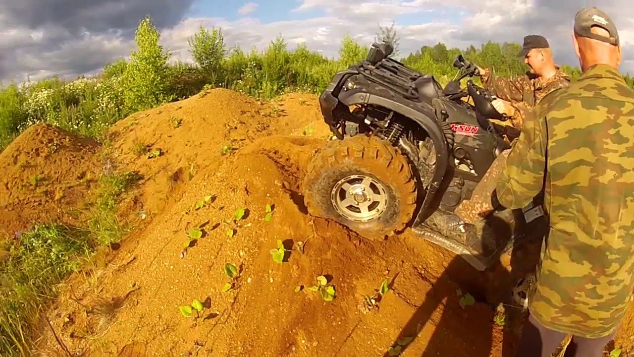 cfmoto x6 и stels hisun 500 в песках  поломка CF
